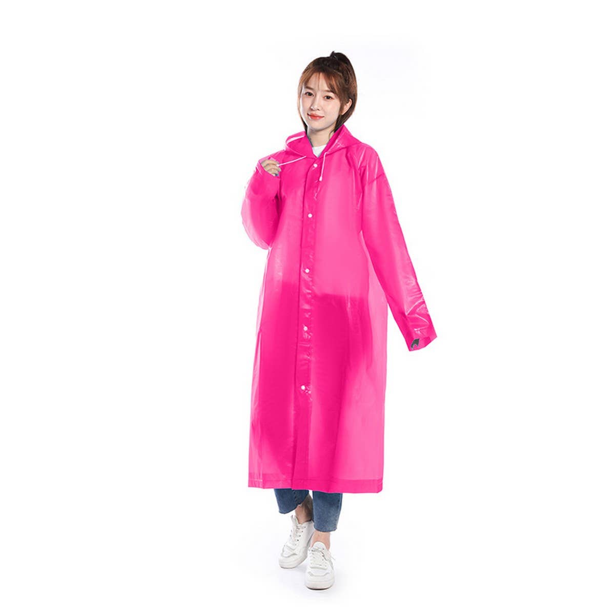 CWMM1492_PEVA HOODED THICKENED REUSABLE RAINCOAT
