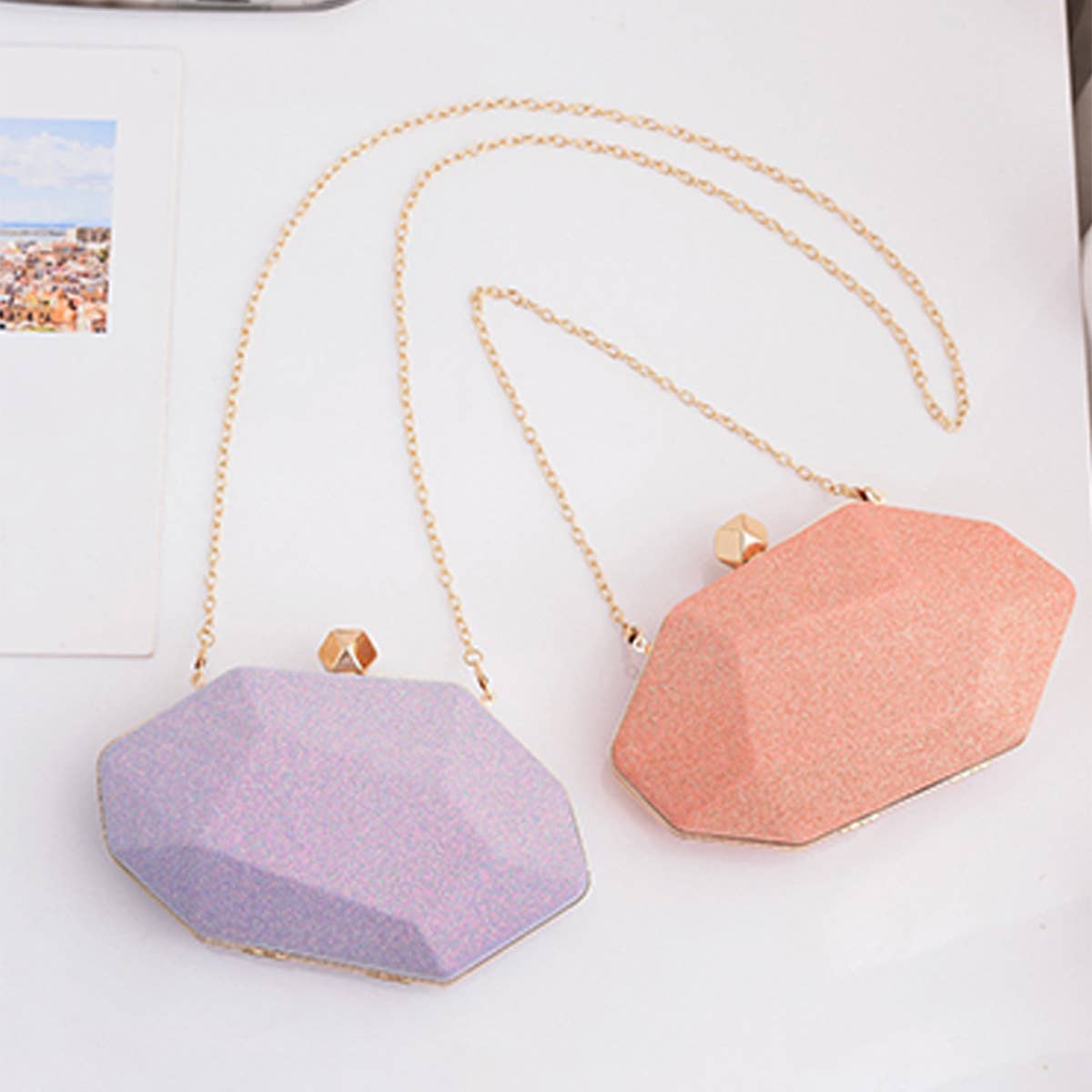 WOMEN FASHION IRREGULAR PRISMATIC CLUTCH BAG_CWAB0615