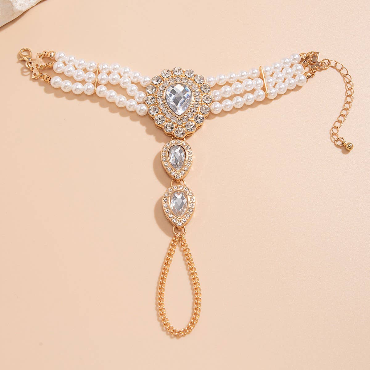 IMITATION PEARL RHINESTONE FASHION COLLAR JEWELRY