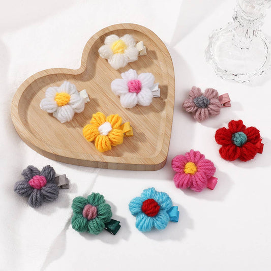 2024 NEW KNITTED FLOWER HAIRPIN FOR CHILDREN_CWAHA2350