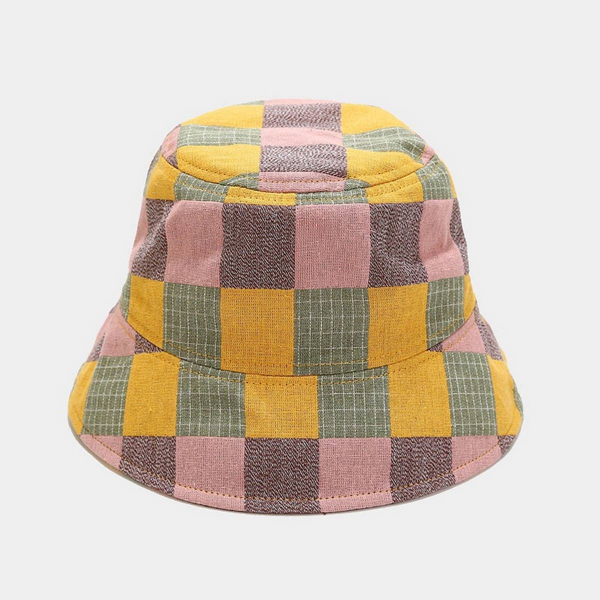 2024 NEW COLOR PLAID BUCKET HAT_CWAH1646