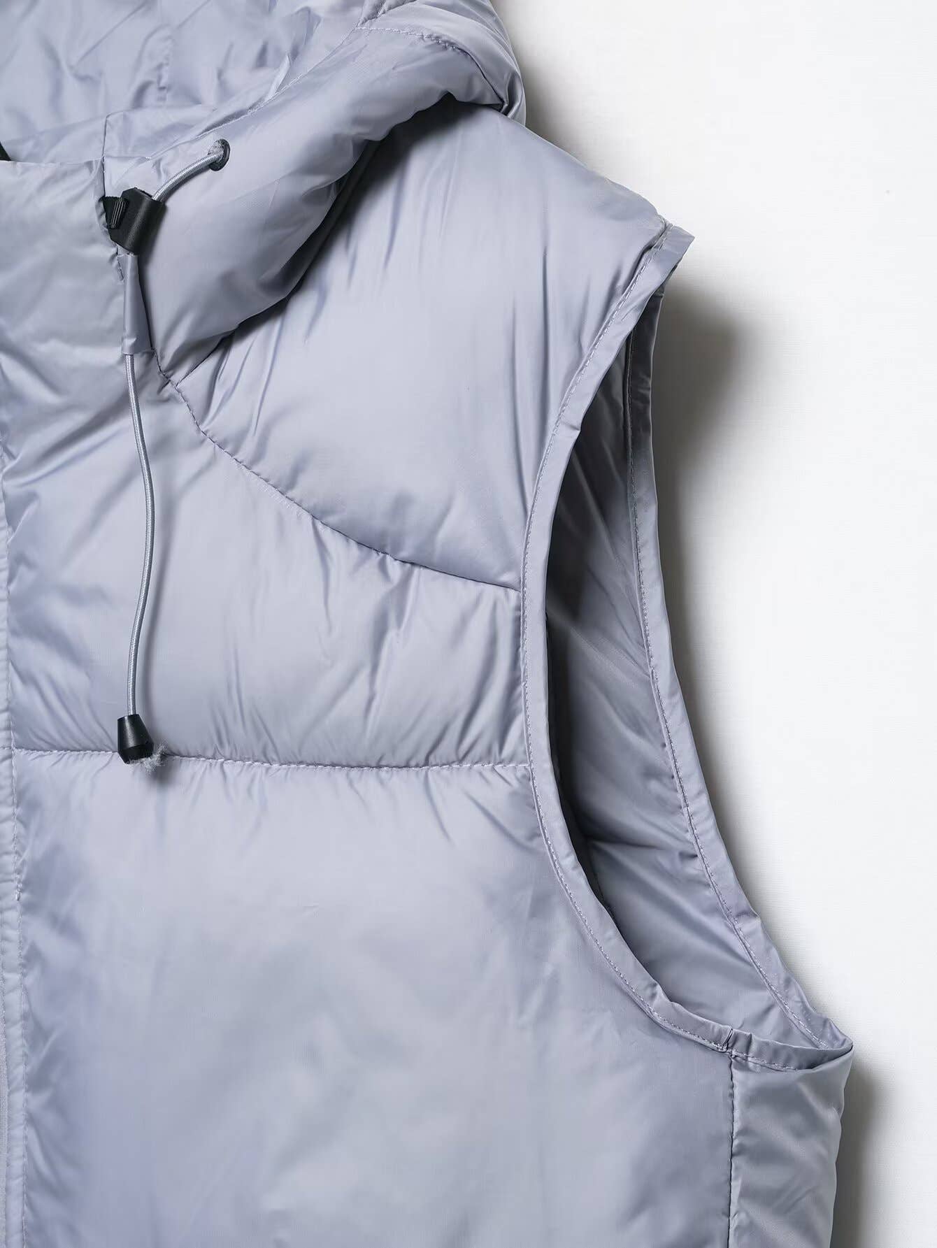 Sleeveless loose casual hooded vest jacket