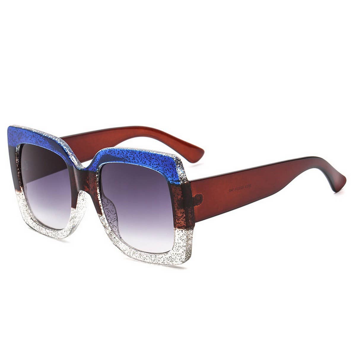 Tri-Color Oversized Ocean Lens Sunglasses