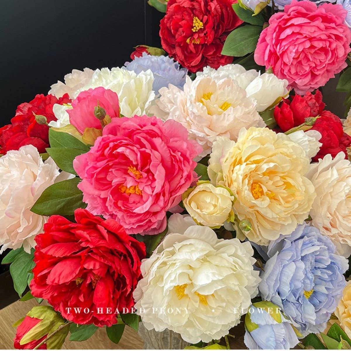 Long Stem Double Peony Artificial Flower Decor