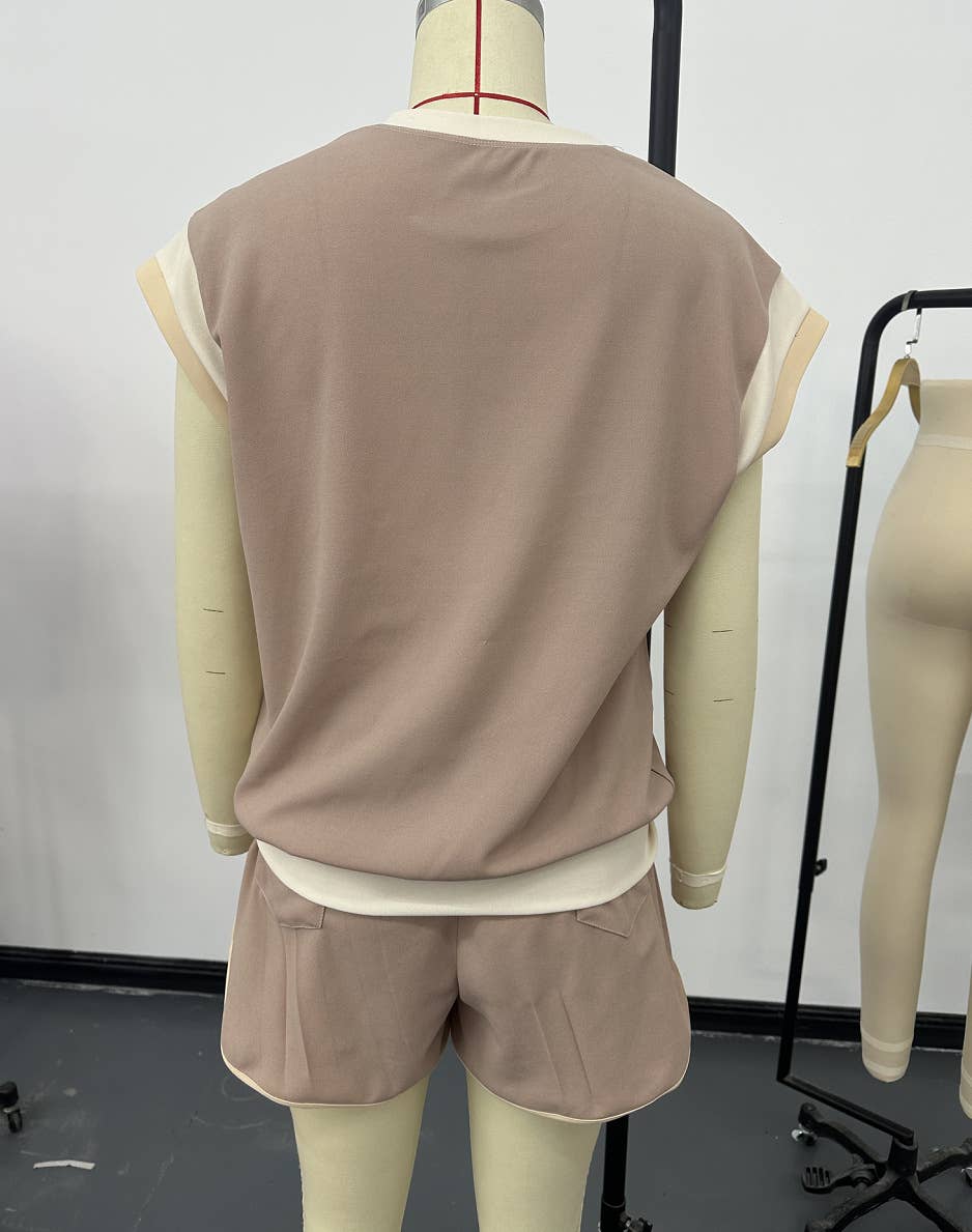 LOOSE PULLOVER ROUND NECK CASUAL SUIT