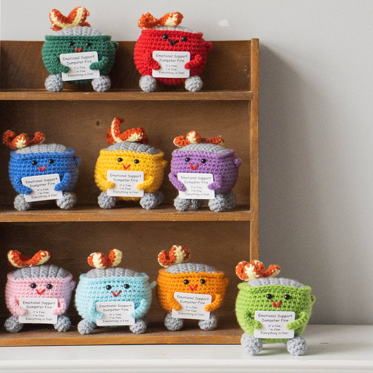 CWMM9276_FUNNY FIRE EXTINGUISHER KNITTED ACCESSORIES