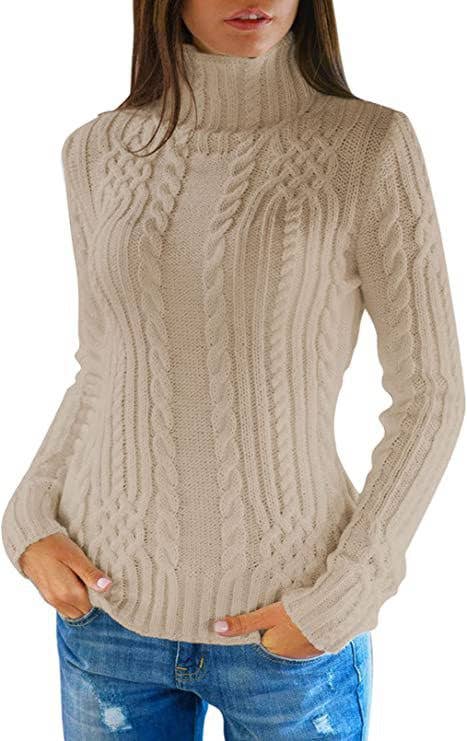 TURTLENECK STYLISH SOLID COLOR FLORAL SWEATER