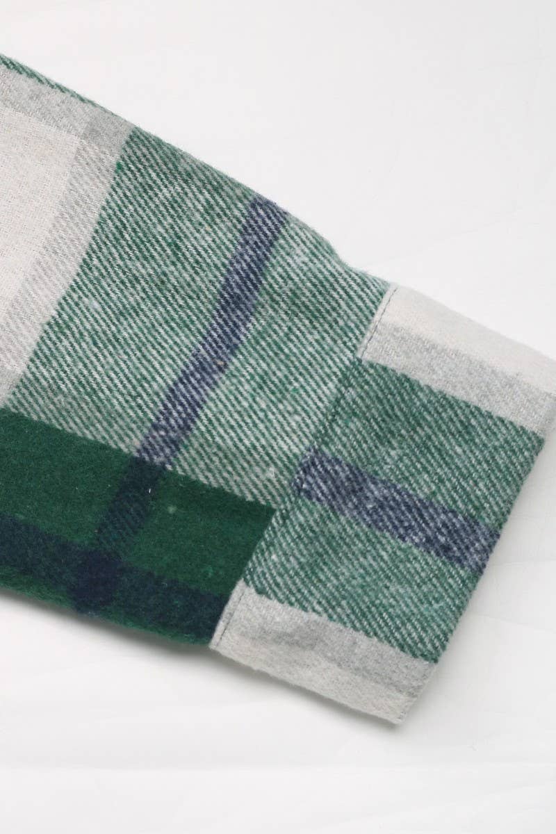 CWOCO1161_AUTUMN AND WINTER SHORT PLAID RETRO BOW COAT