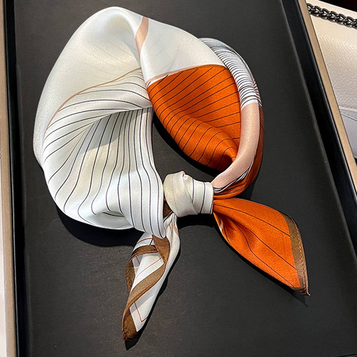 Silk Square Scarf - Elegant Mulberry Wrap