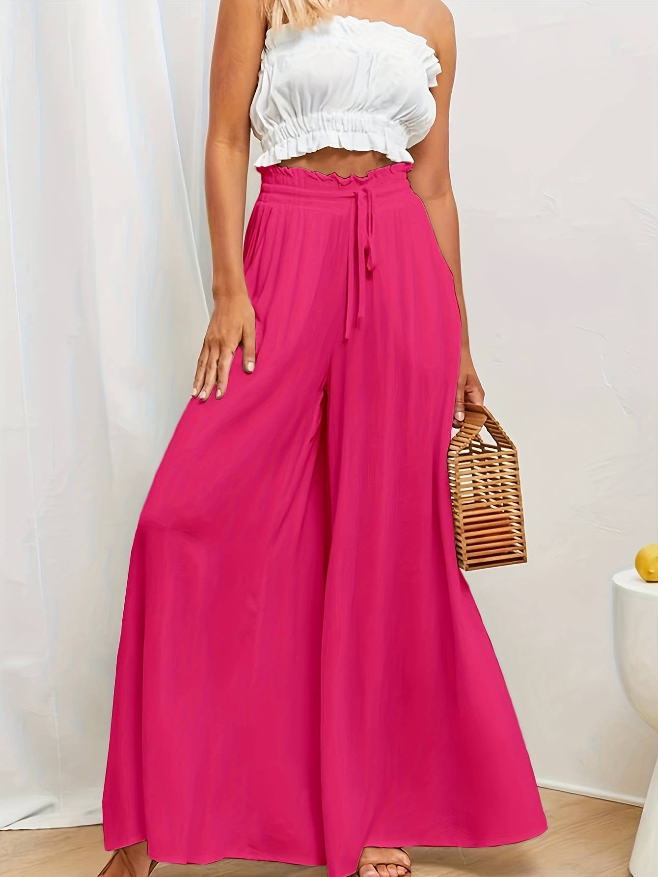 High-Waisted Wide-Legged Pants Long Skirt Pants