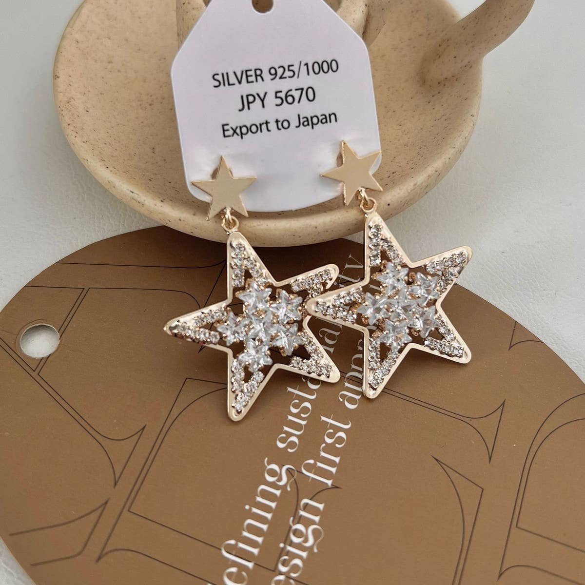LIGHT LUXURY STAR PENDANT EARRINGS