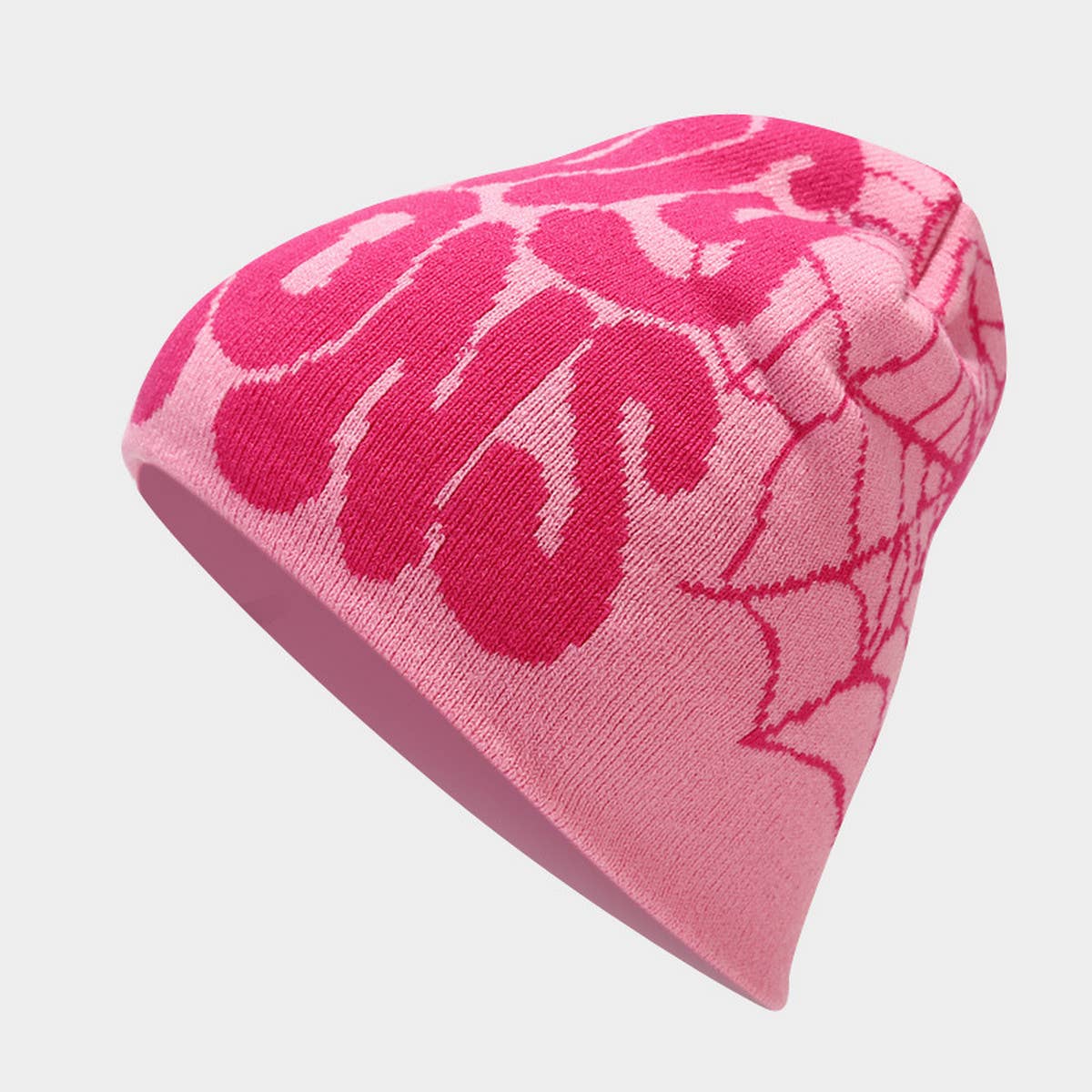 HOT SALE LETTER JACQUARD KNITTED HAT_CWAH1626