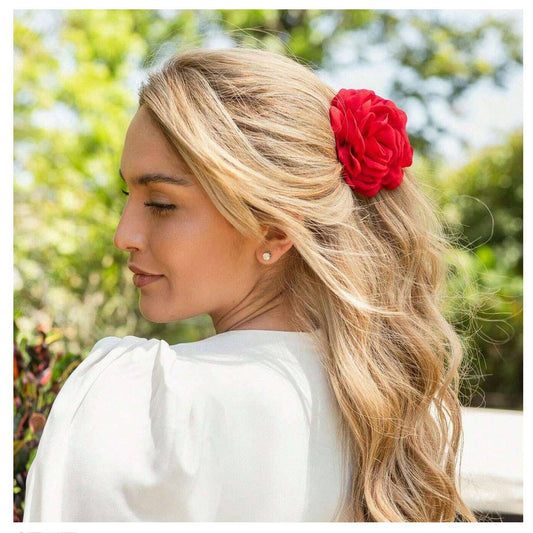 Large Rose Hair Claw - Elegant INS Style Clip_CWAHA1046