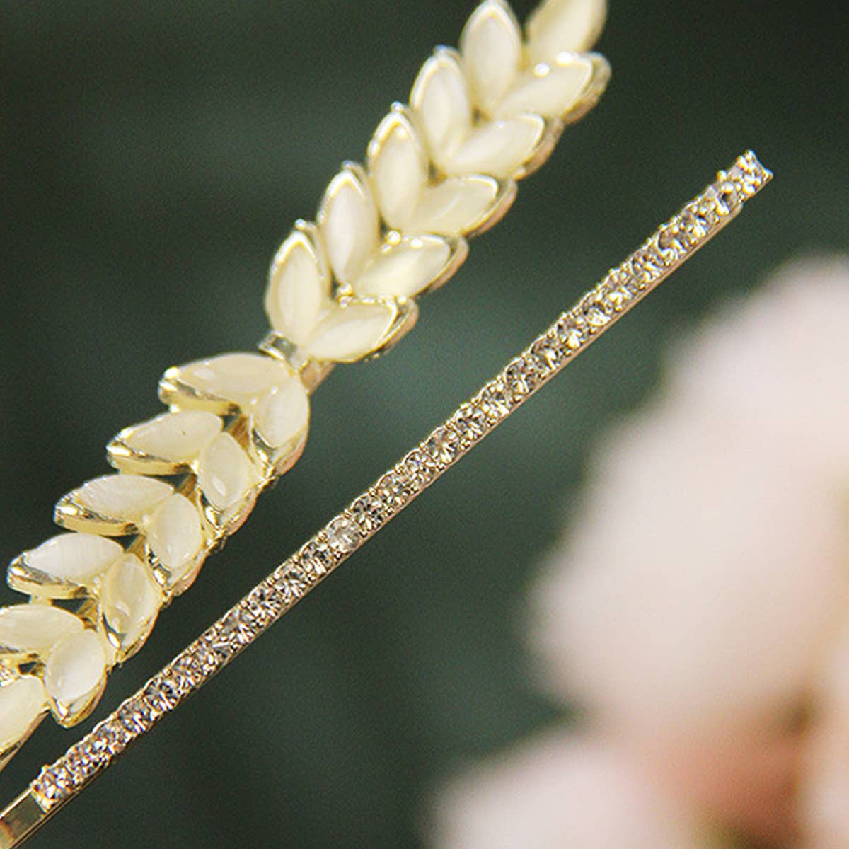 Cat-Eye Rhinestone Side Bang Clip Set Hair Pin_CWAHA1228