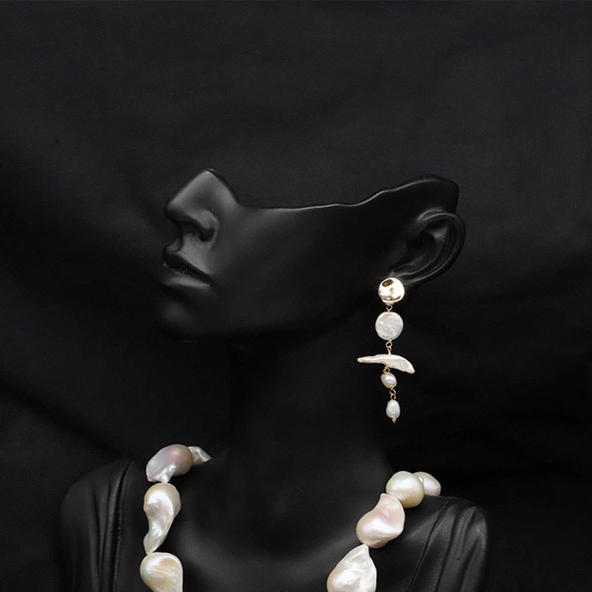NATURAL FRESHWATER PEARL VINTAGE TASSEL EARRINGS