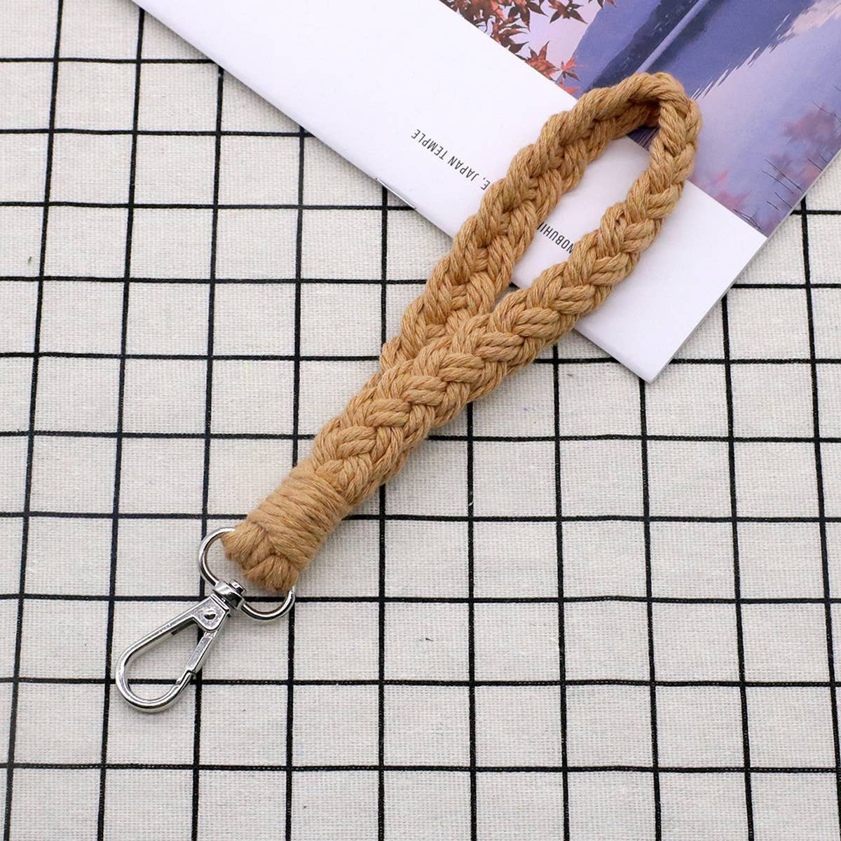 HAND-WOVEN KEYCHAIN BRACELET