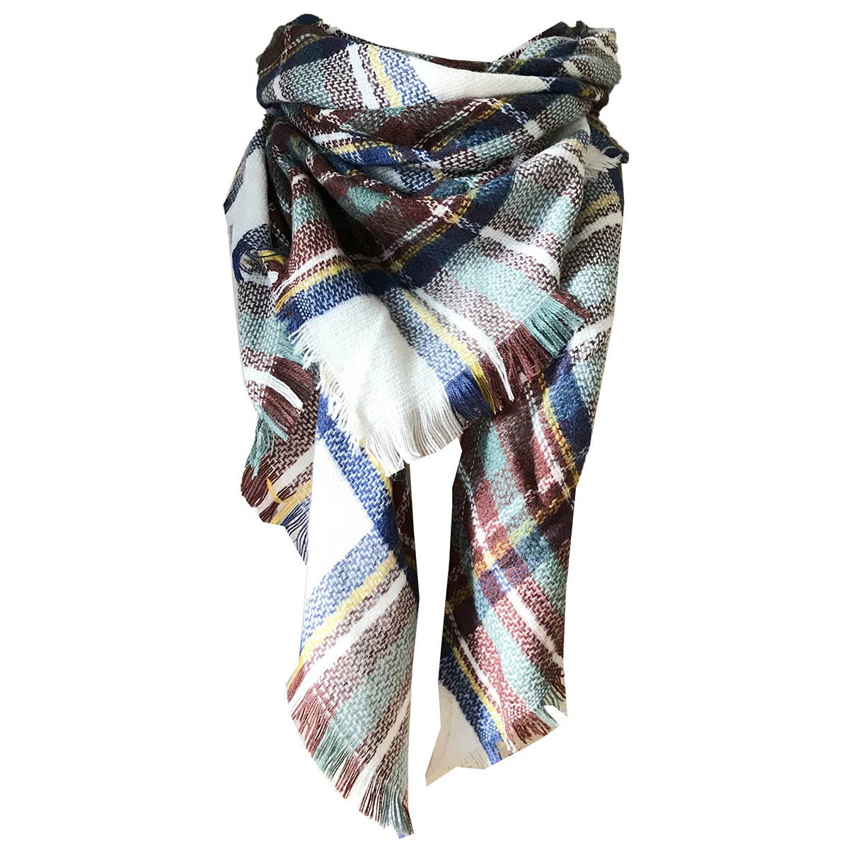 Autumn and Winter Plaid Faux Cashmere Scarf_CWASC0115
