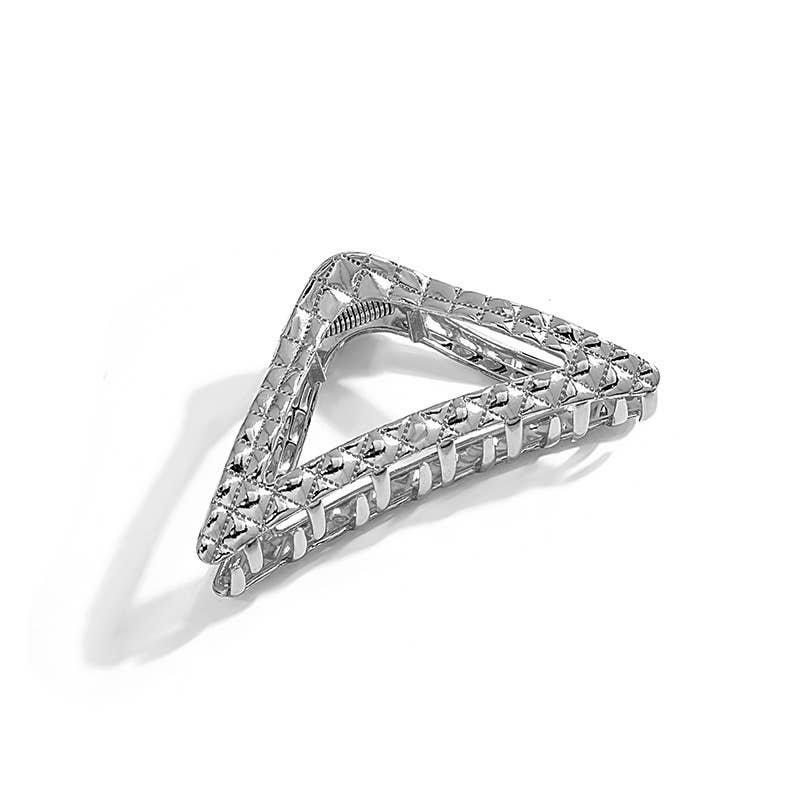 Geometric dark elegant metal clipper hair clips