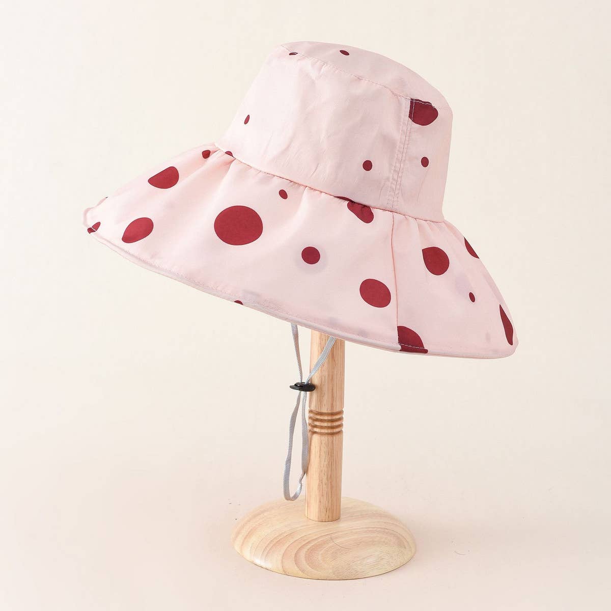 THIN POLKA DOT SUN PROTECTION BUCKET HAT_CWAH1415