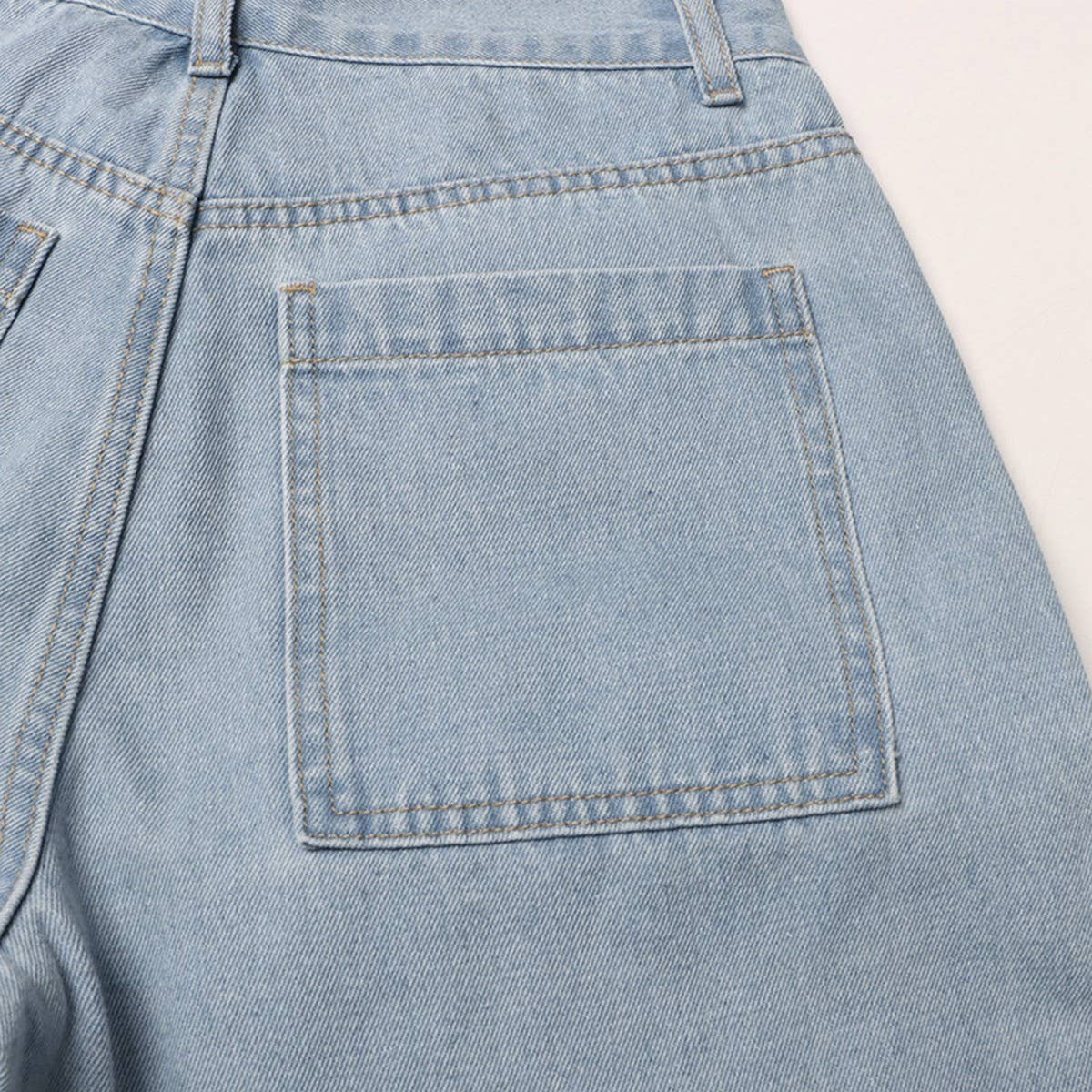 MID RISE MULTI POCKET DESIGN STRAIGHT LEG JEANS