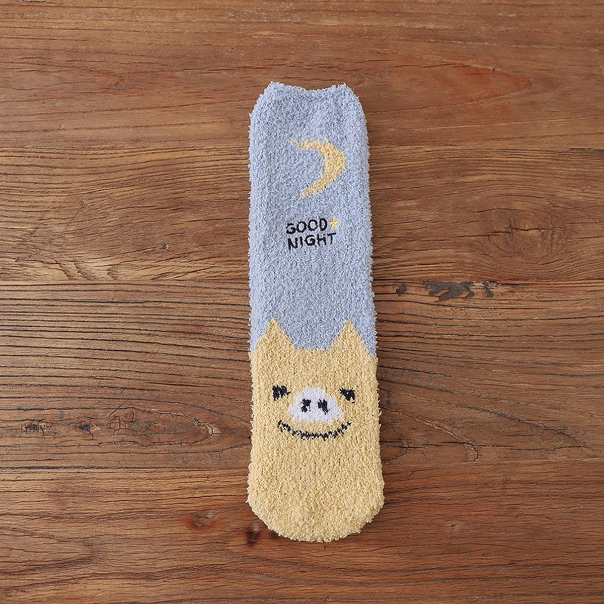 WARM FLEECE CARTOON MID-CALF SOCKS