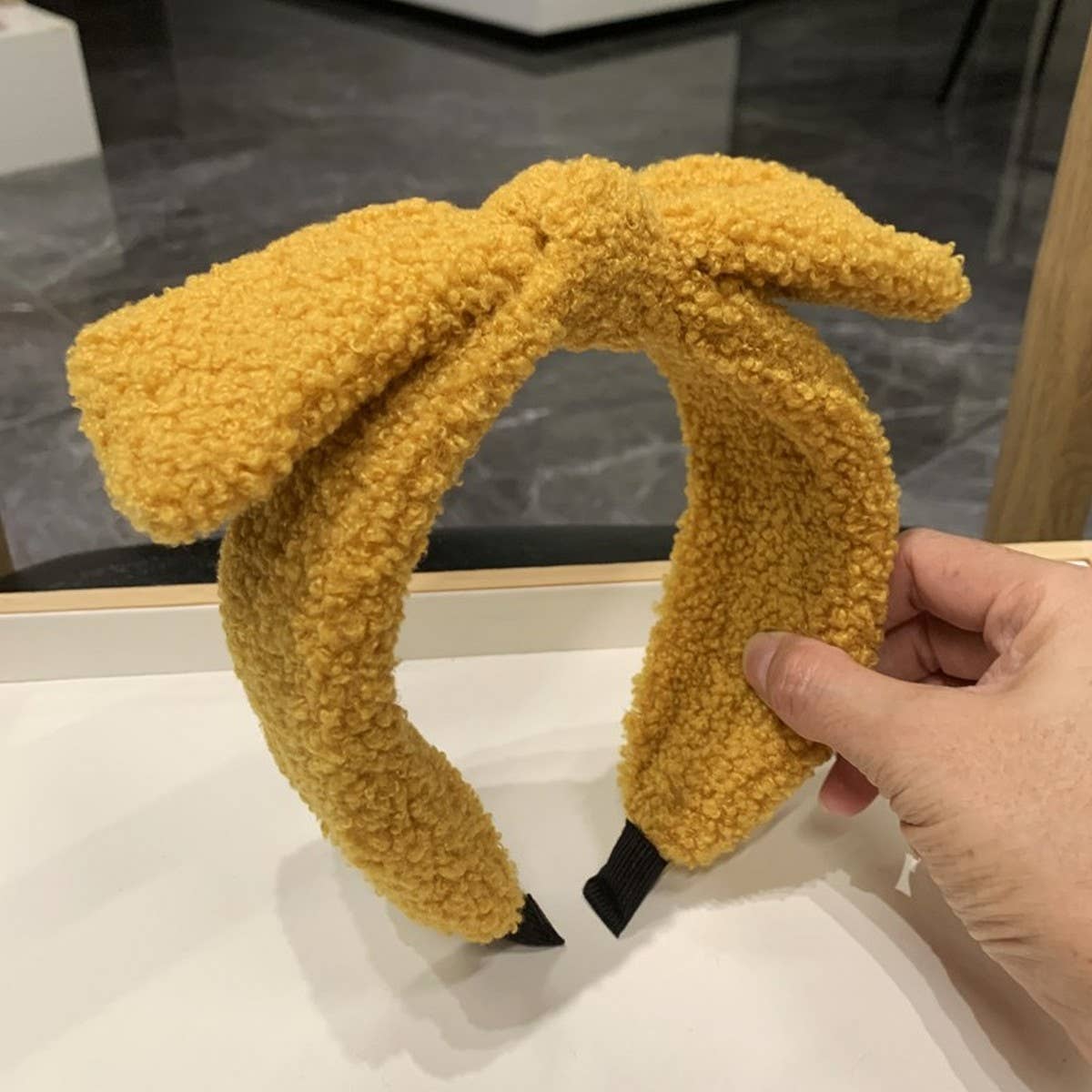 AUTUMN AND WINTER SIMPLE BOW HEADBAND_CWAHA2569