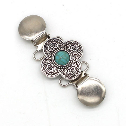 HOT SALE TURQUOISE SWEATER CLIP AND SHAWL CLIP