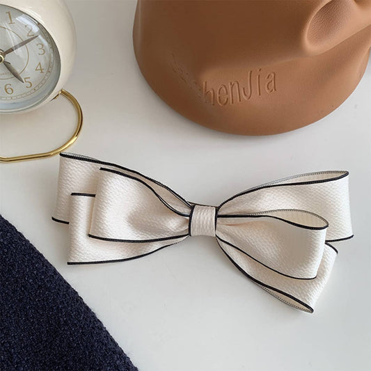 Bow hair clip back of the head premium top clip