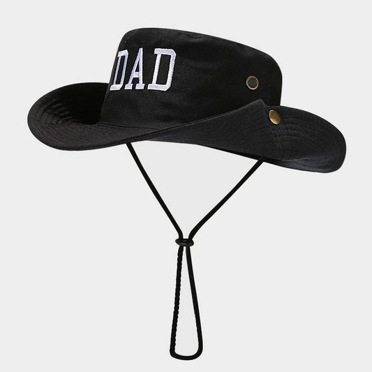 Men¡¯s Embroidered Wide Brim Sun Hat for Hiking_CWAH3806