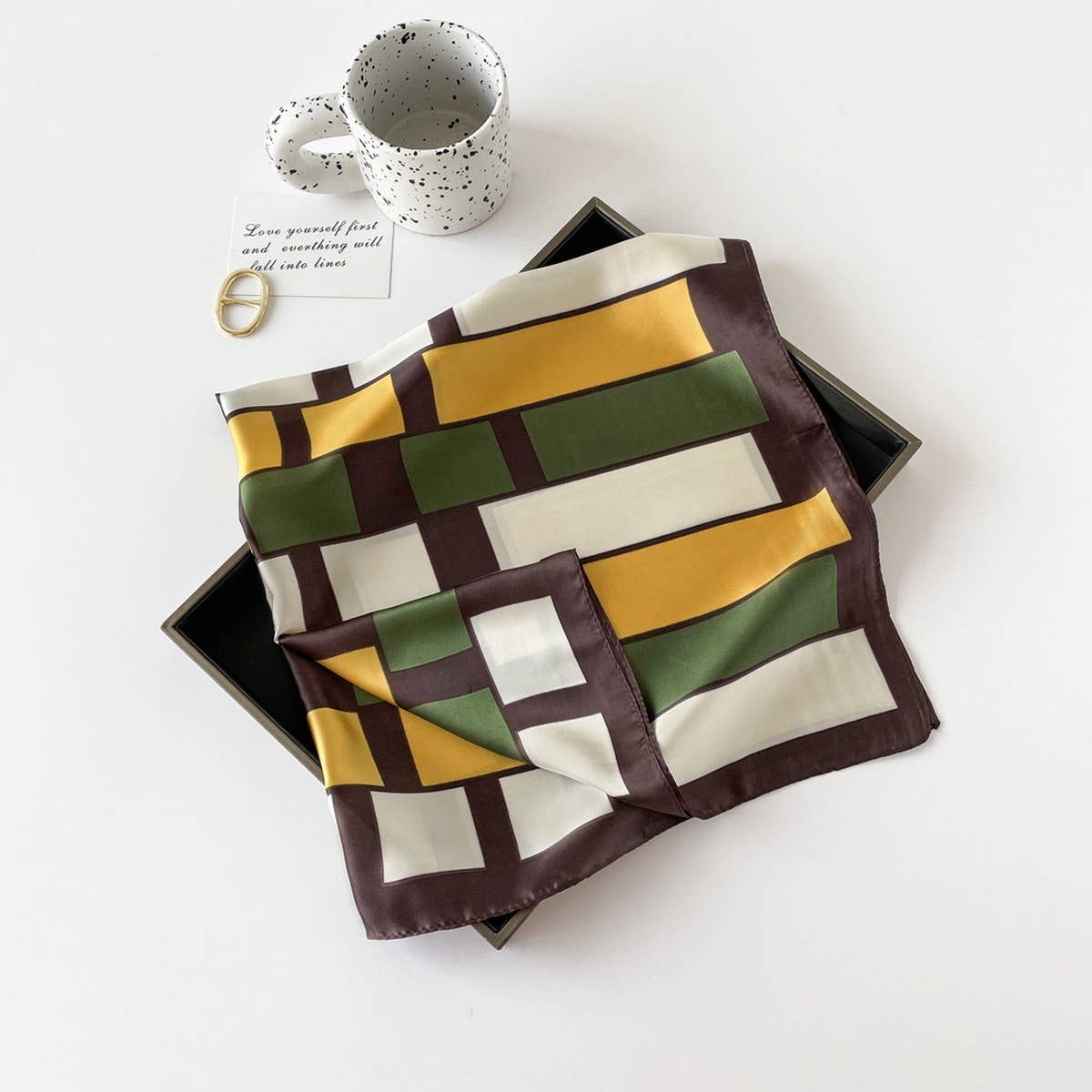 Satin Scarf - Simple Premium Lightweight Square