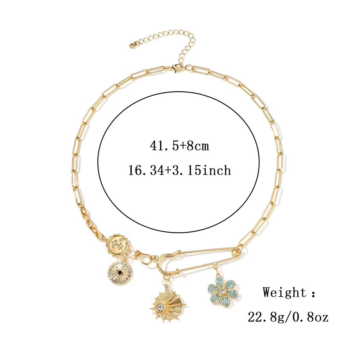 WOMEN'S DIAMOND RELIEF SMALL PENDANT NECKLACE