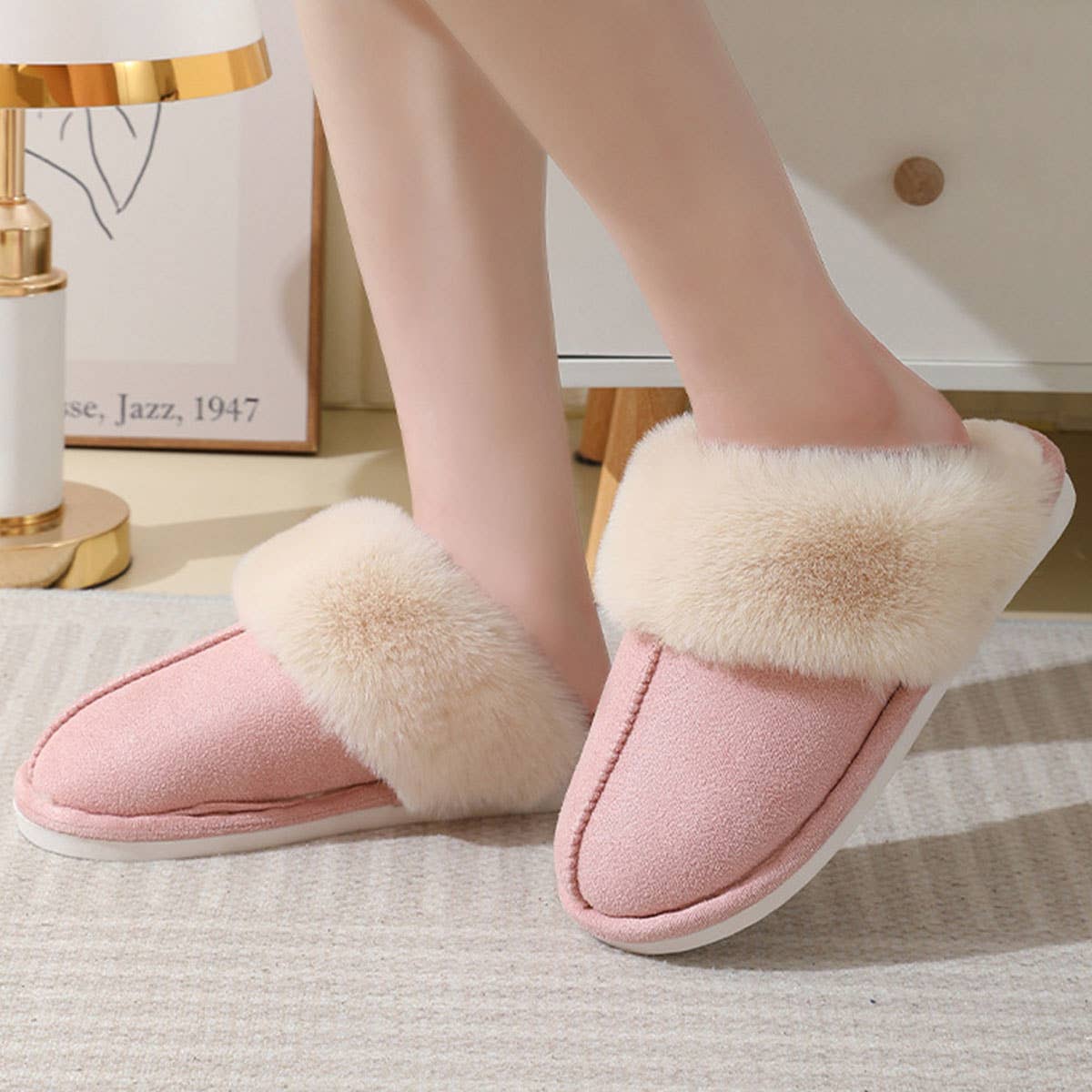 Fluffy Cozy Warm Soft House Slippers