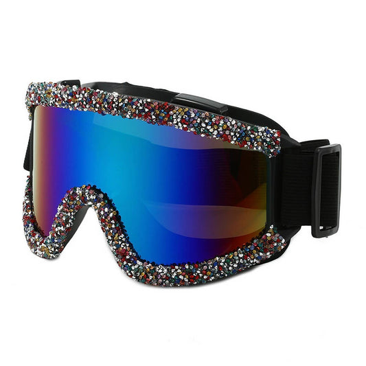 RHINESTONE ANTI-SAND AND DUST CYCLING GLASSES