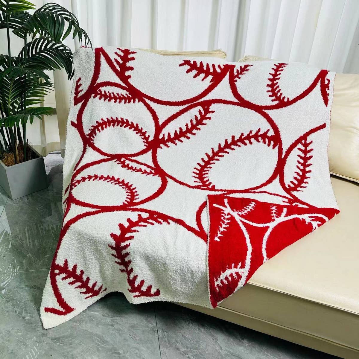 2024 NEW BASEBALL KNITTED JACQUARD BLANKET_CWMM1478