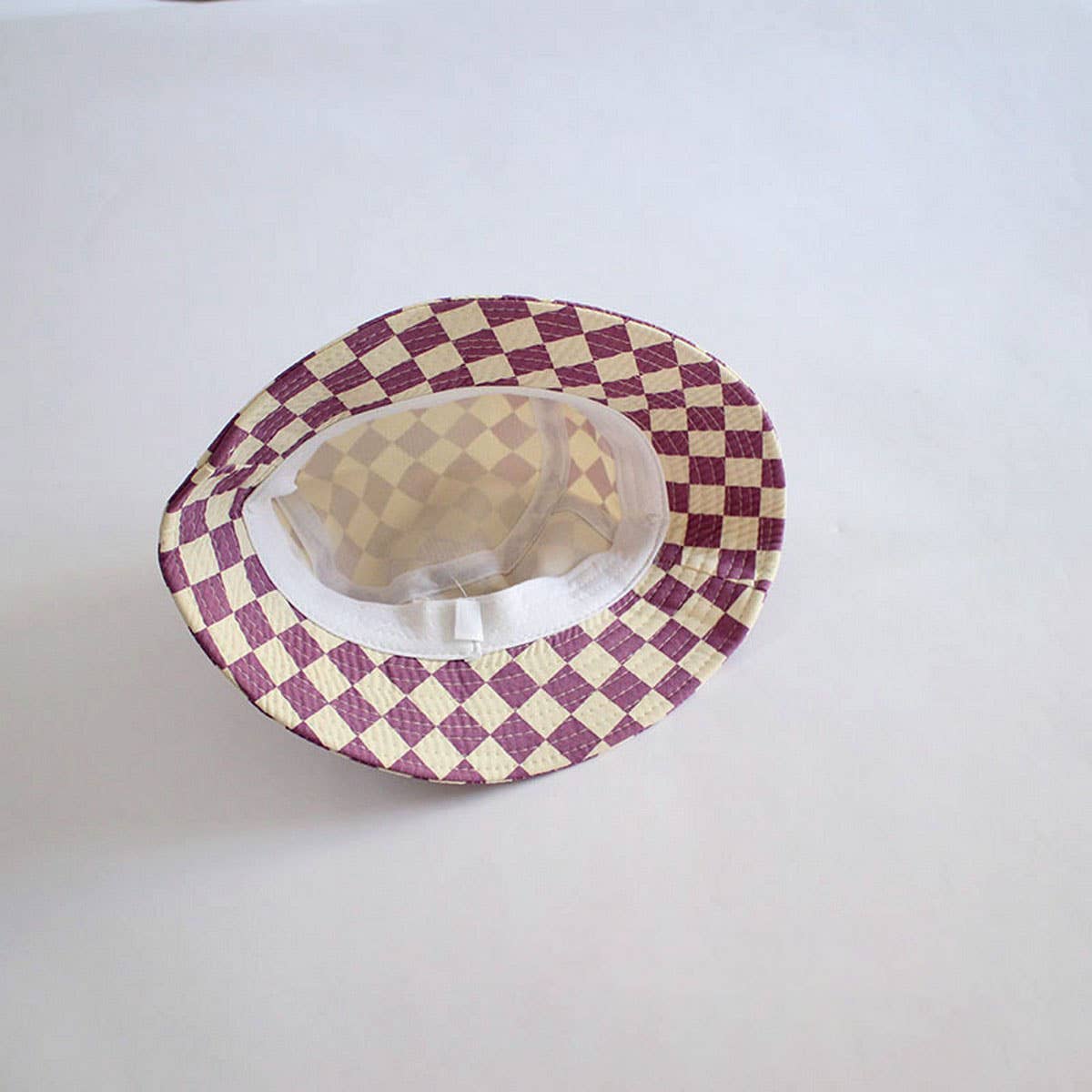 STYLISH CHILDREN'S TRAVEL CHECKERBOARD BUCKET HAT_CWAH2857