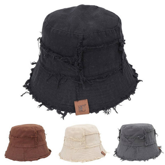 DOUBLE-SIDED BUCKET HAT WITH LETTERING_CWAH1542