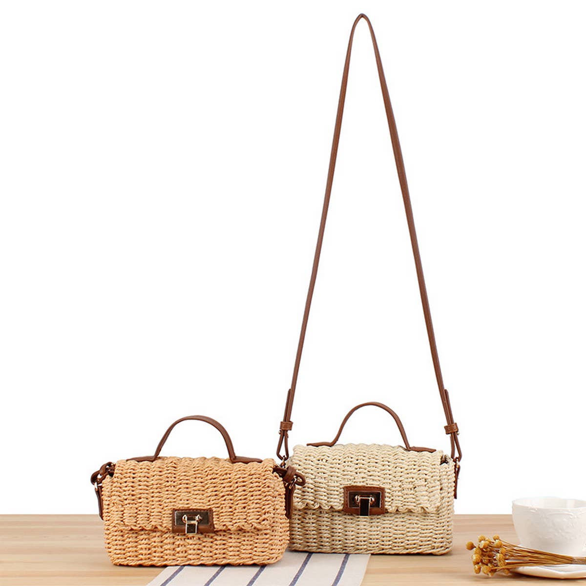 RETRO CROSSBODY TRAVEL WOVEN HANDBAG_CWAB2095