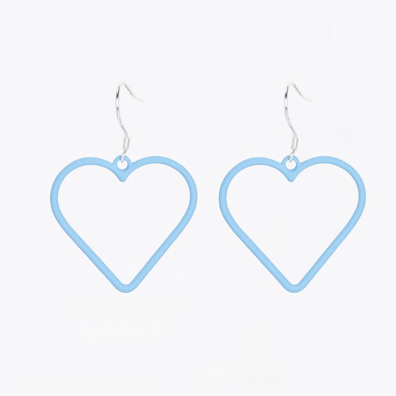 S925 Silver Needle Blue Series Flower earrings