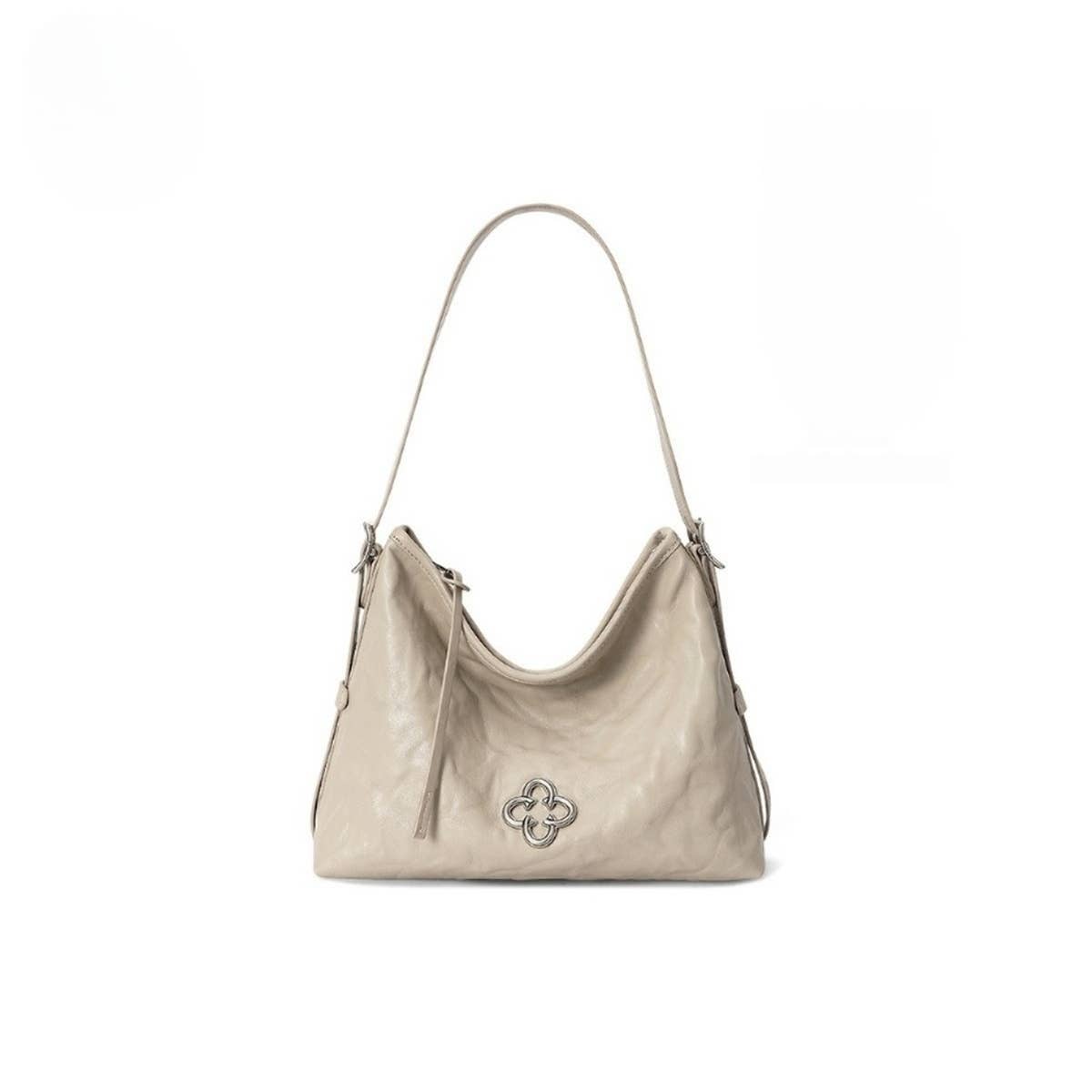 Vintage Ruched Tote ? Small Shoulder Leather Bag_CWAB5324