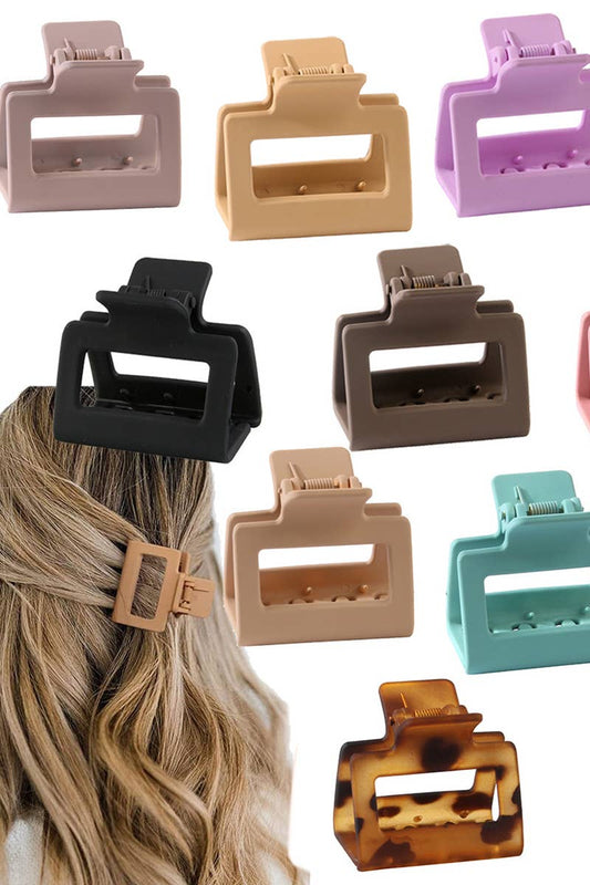 CWAHA0576_5CM square macaron shark clip small hair clip