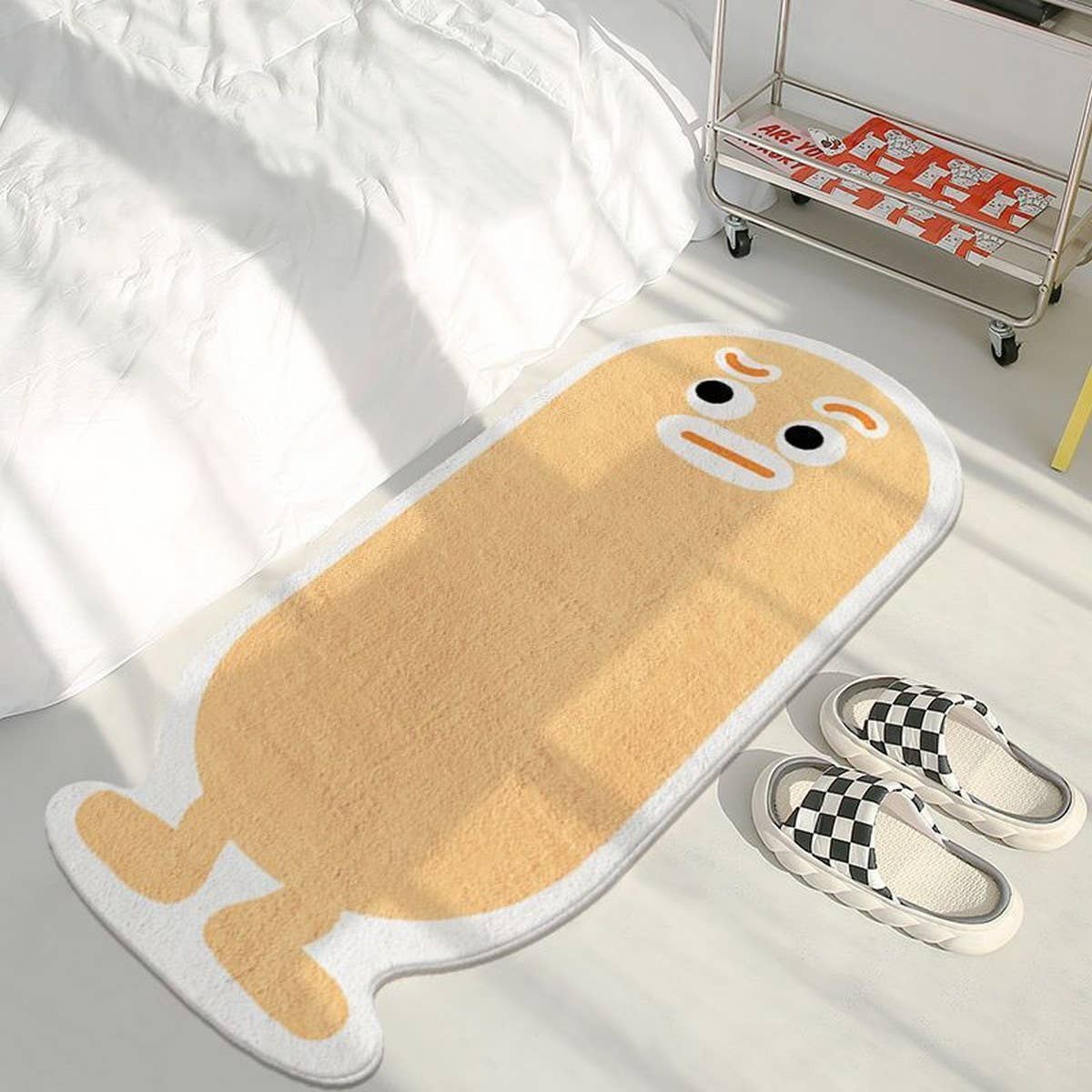 Faux Cashmere Cartoon Rug Cute Non-Slip Mat