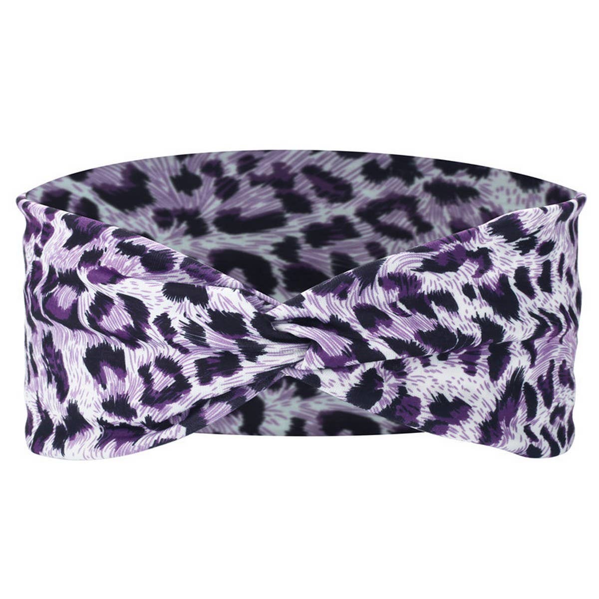 CWAHA6424_LEOPARD PRINT SPORTS YOGA HEADBAND FOR WOMEN