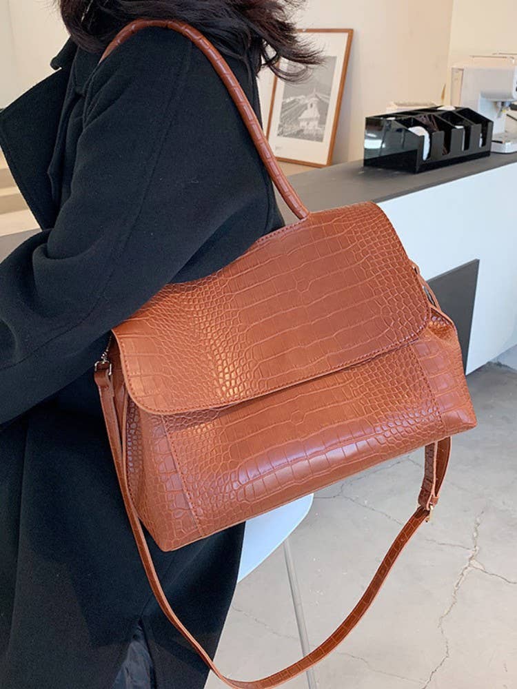 High-end large-capacity hand-held tote bag