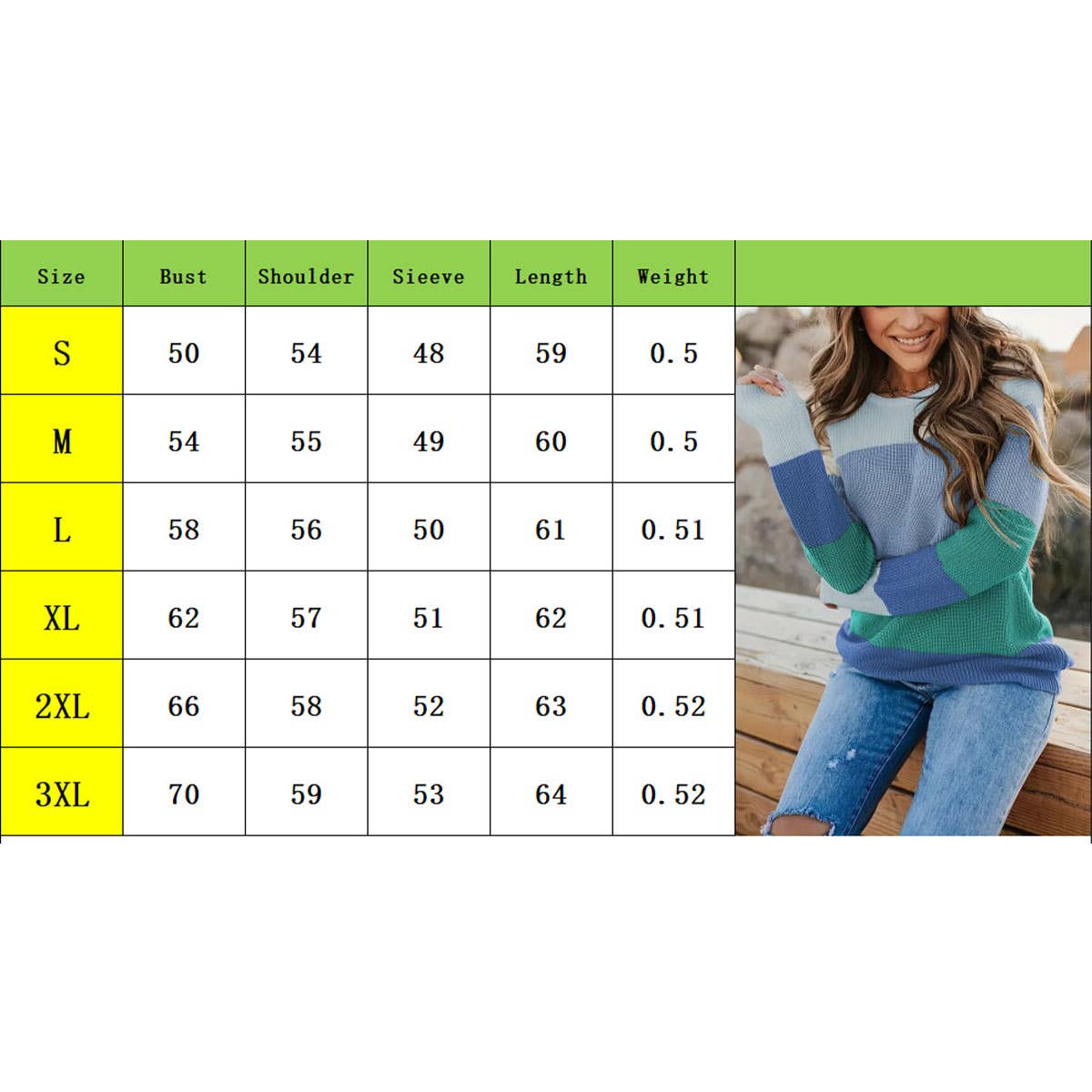 STYLISH CREW-NECK MATCHING PULLOVER LOOSE KNIT