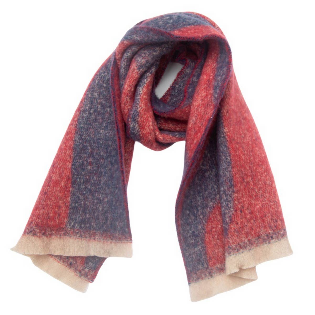 Textured Jacquard Scarf ? Loop Yarn Winter Wrap