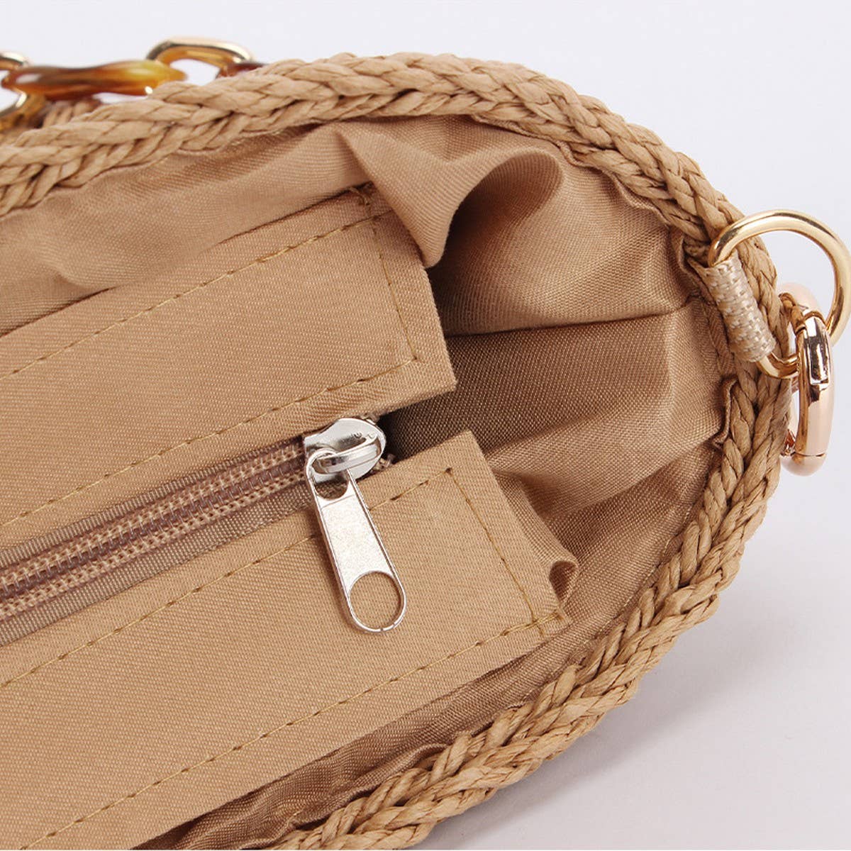FASHIONABLE AND SIMPLE SOLID COLOR STRAW BAG_CWAB4702