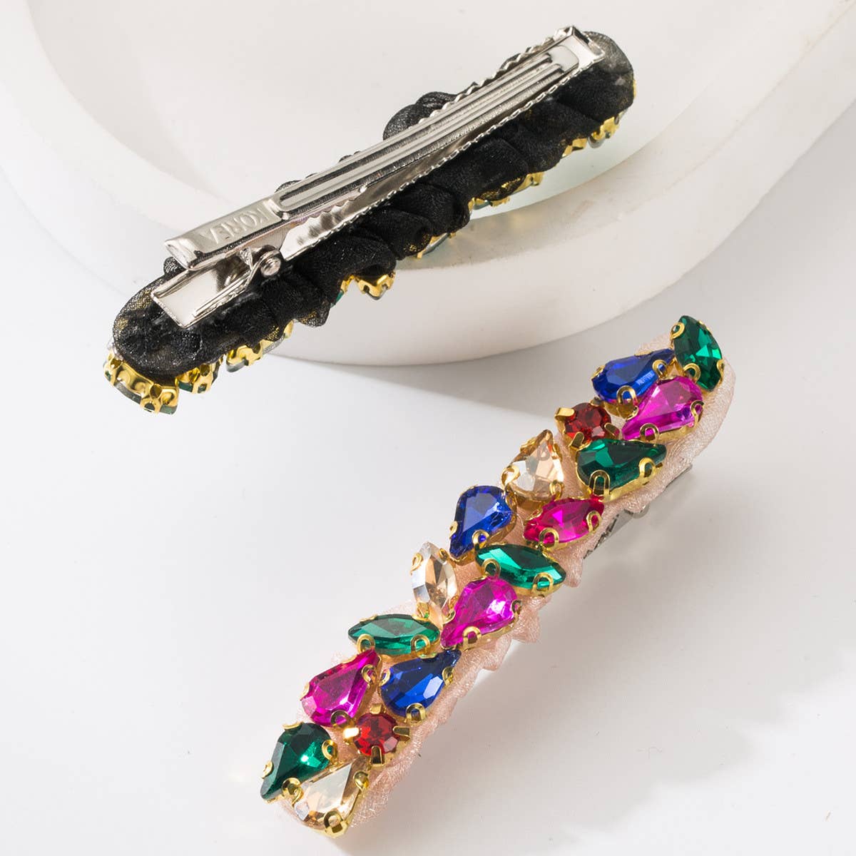 COLORED GLASS DIAMOND MESH CLIP_CWAHA1767