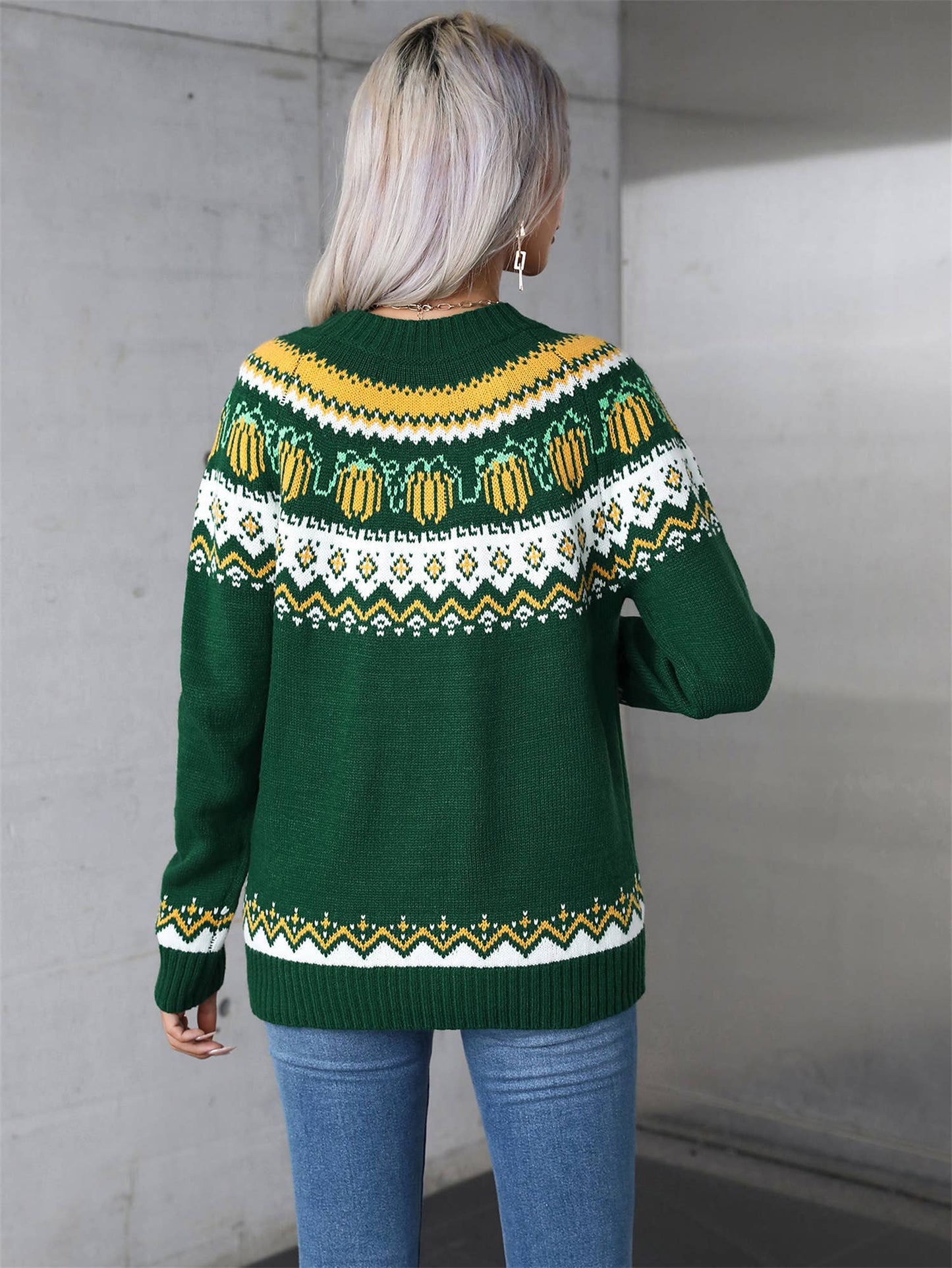 TURTLENECK CHRISTMAS SWEATER WITH LONG SLEEVES