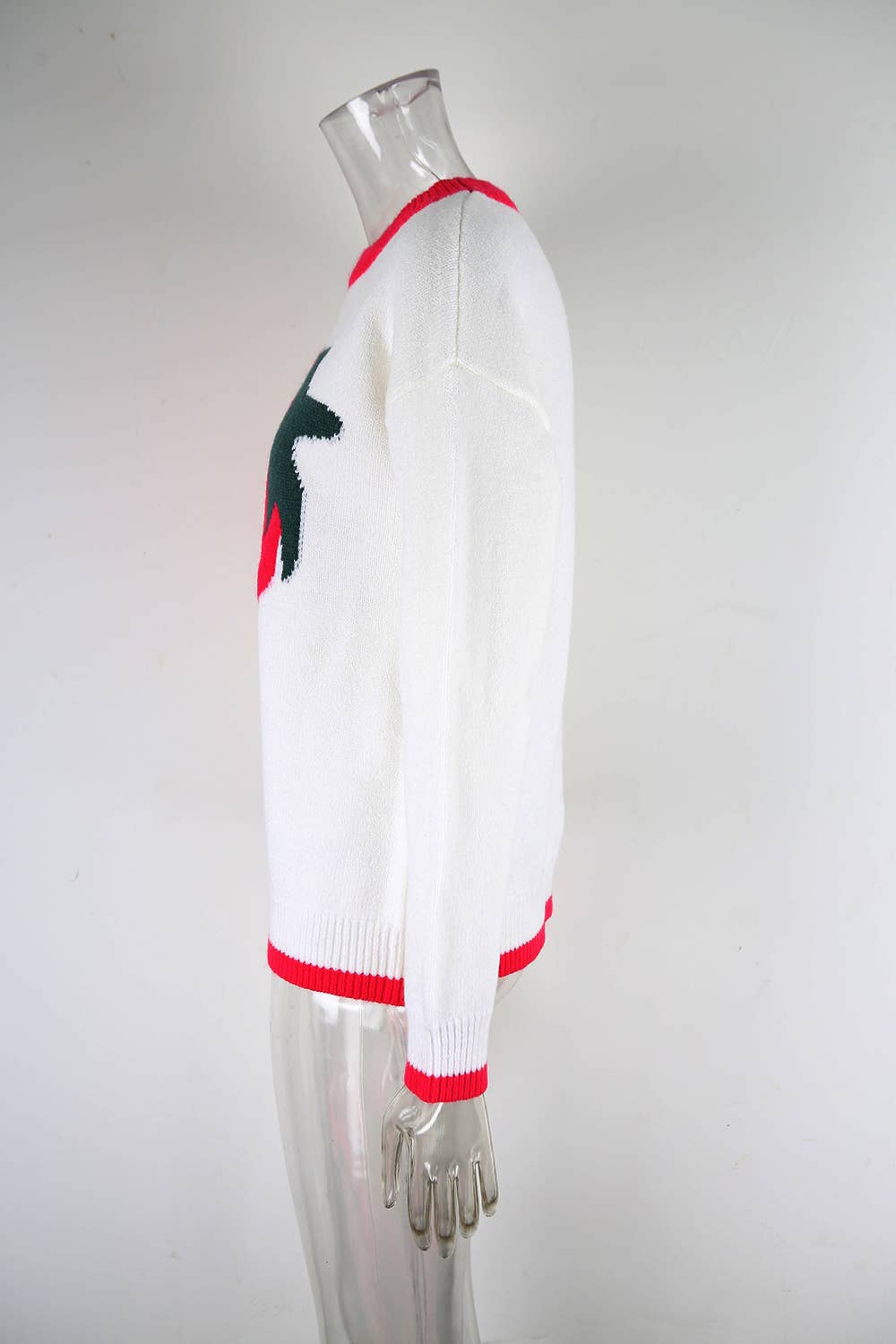 Strawberry Valentine's Day knitted sweater