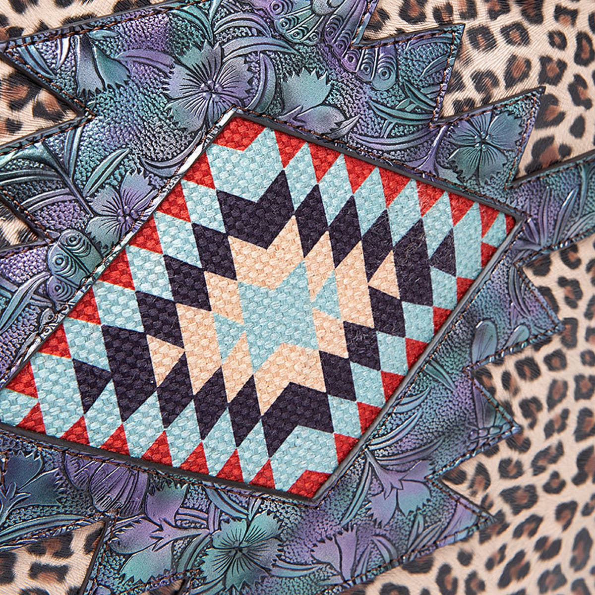 VINTAGE HAND-WOVEN FLOW BEARD SHOULDER BAG_CWAB2600